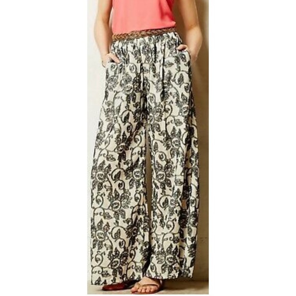 San & Soni Cotton Terre Wide-Leg Pants NWT Size 0R - Picture 2 of 6